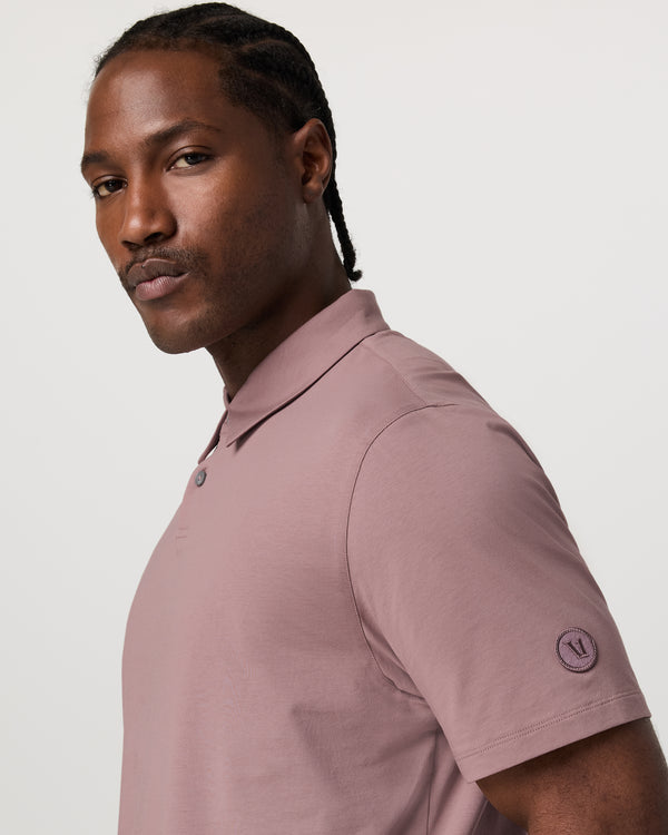 Short Sleeve Feather Polo | Zion Rose